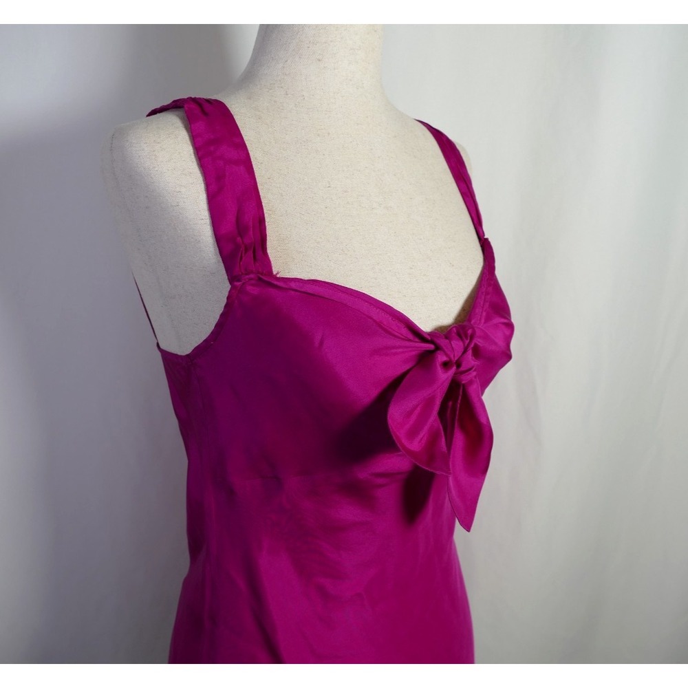 J Crew Womens Y2K Silk Babydoll Tank Top Size 0 Tie Front Preppy Dainty Coquette